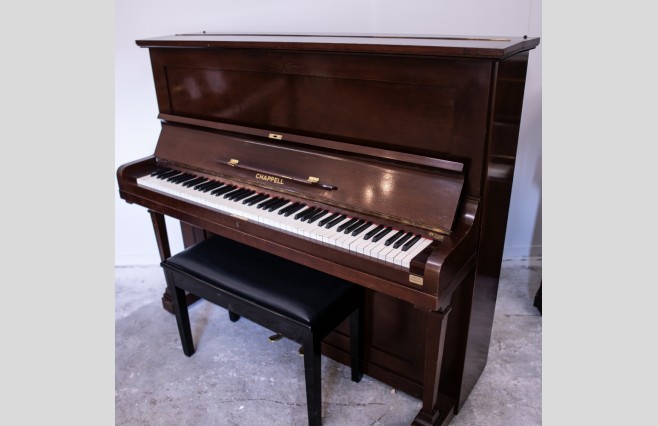 Used Chappell Mahogany Upright Piano Sold As Seen Bargain - Image 4
